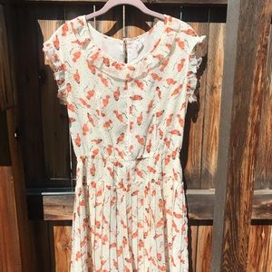 Willow and Clay bird print dress. Size M